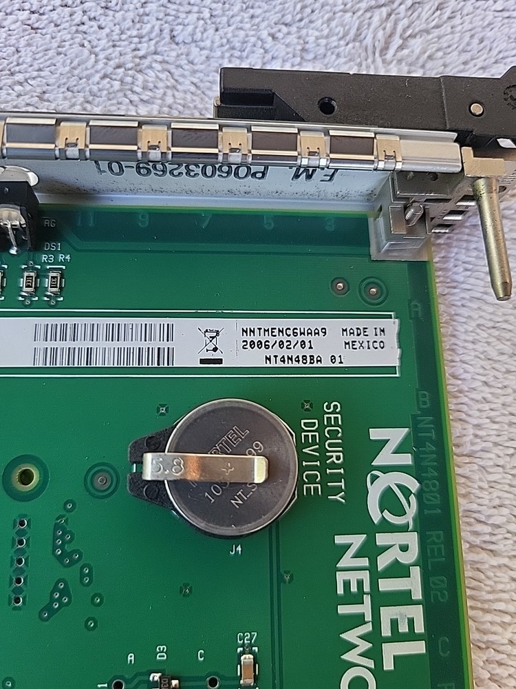 Nortel NT4N48BA System Utility Card