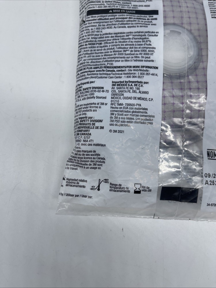 3M Advanced Particulate Filter 2297, P100