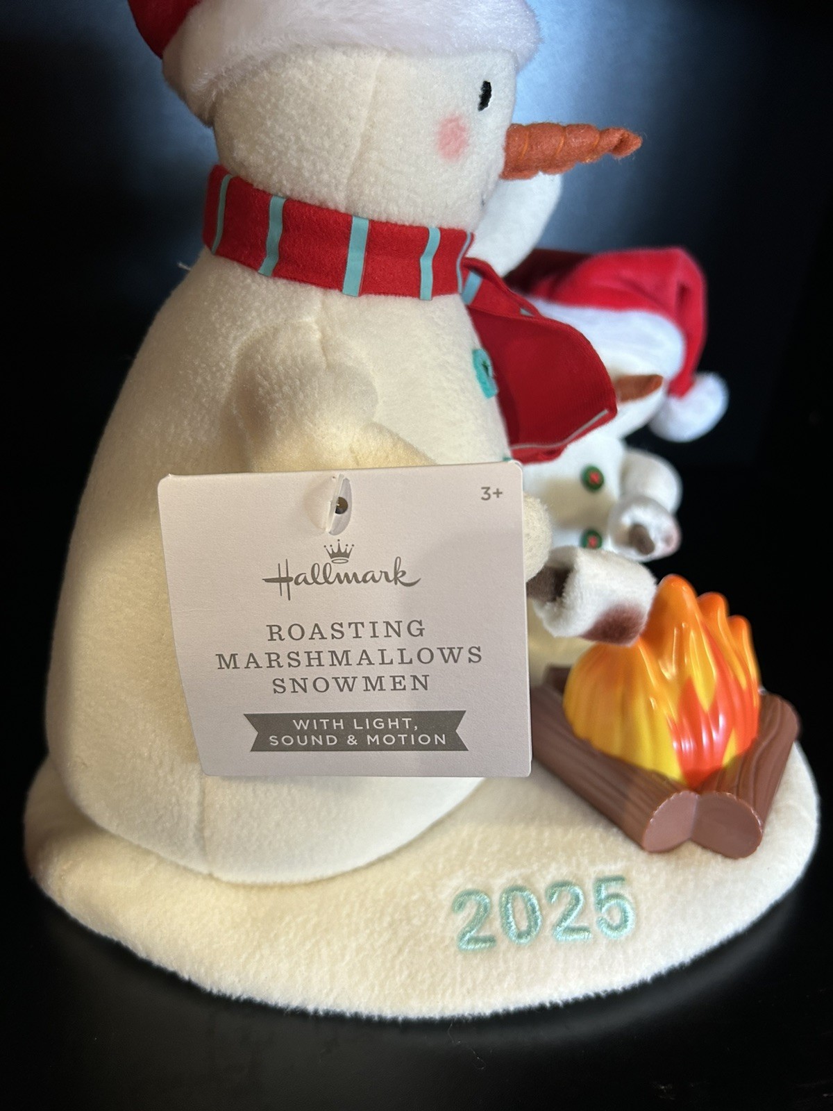 2025 Hallmark Animated Snowmen Plush Roasting Marshmallows Jingle Pals-SOLD OUT