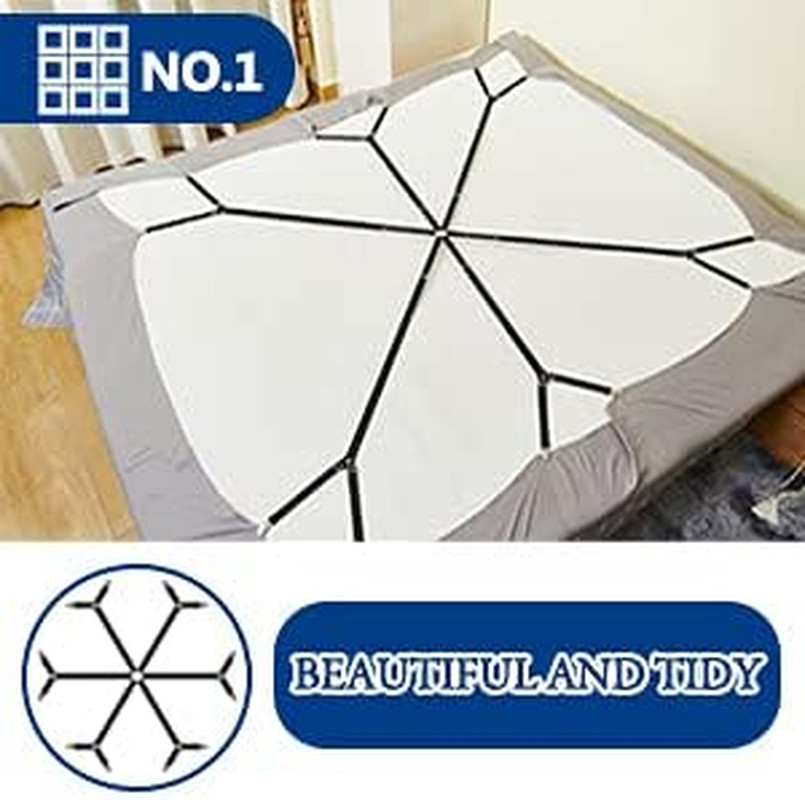 Gift for Mum!Sheet Fasteners Keepers-Adjustable Elastic Bed Sheet Holder Straps