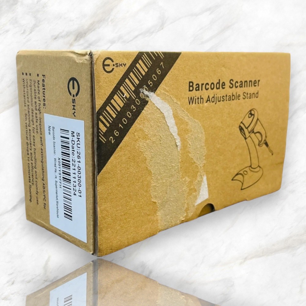 ESKY Laser Barcode Scanner with Adjustable Stand model FG9800