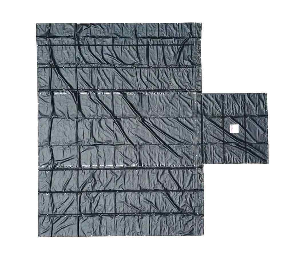 Heavy Duty 18oz Lumber Tarp 20x27 (6' Drop) - Stainless Steel D-Rings