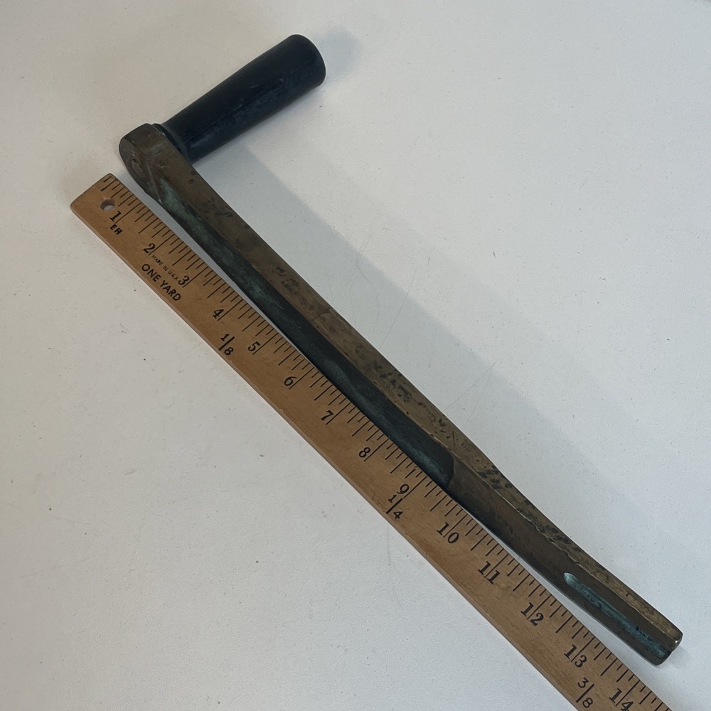 Flat Bronze Winch Handle 1-3/8" Slot x 1/4" Thick