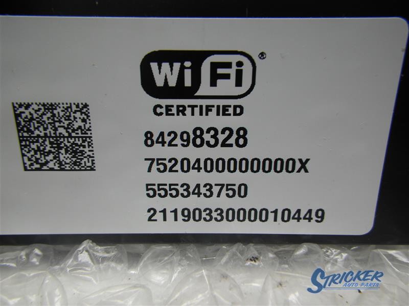 GMC Acadia 2018-2019 Telematics Interface Module Left Dash 84298328 9964