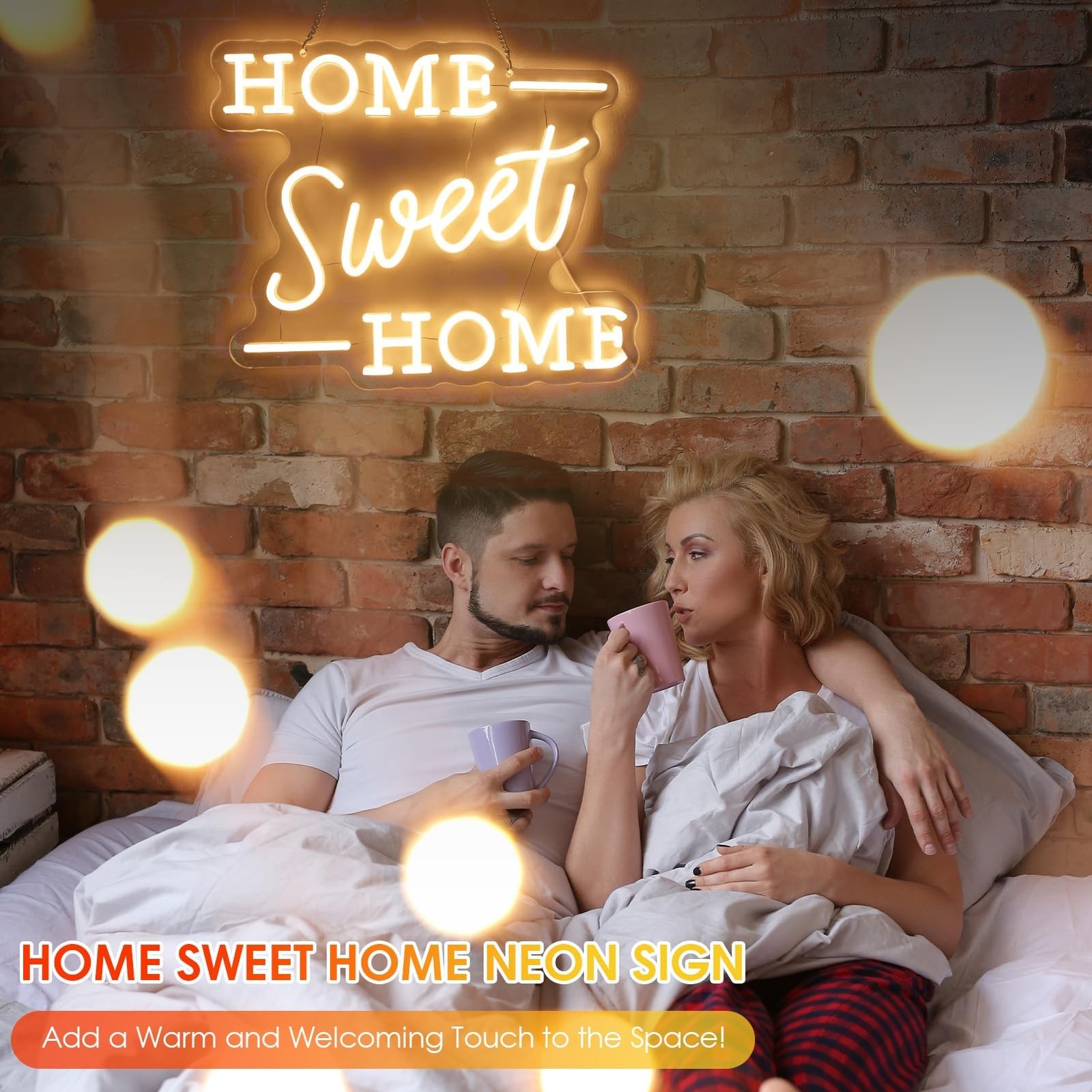 Home Sweet Home Neon Sign, House Warming Gifts New Home for Women Men Couple,...