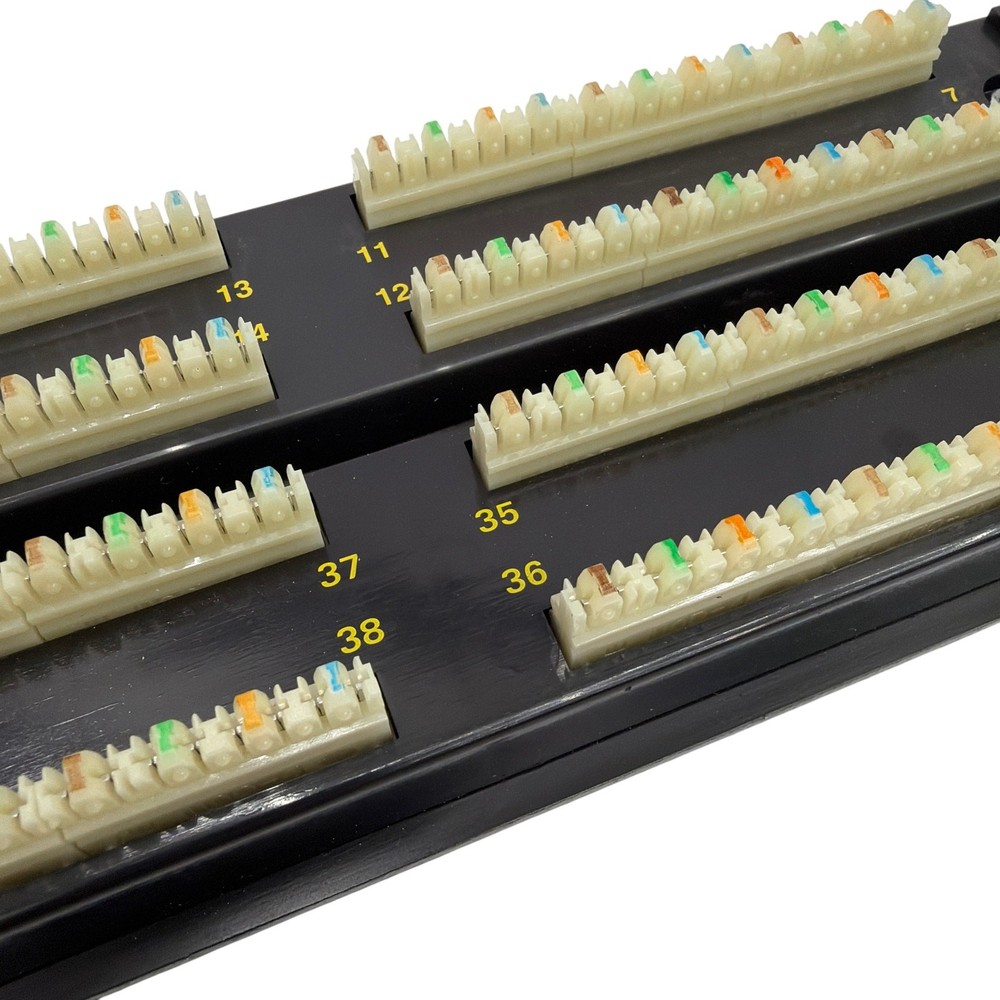 Ortronics Cat5e 48‑Port 19" Rack‑Mount Patch Panel (2U)