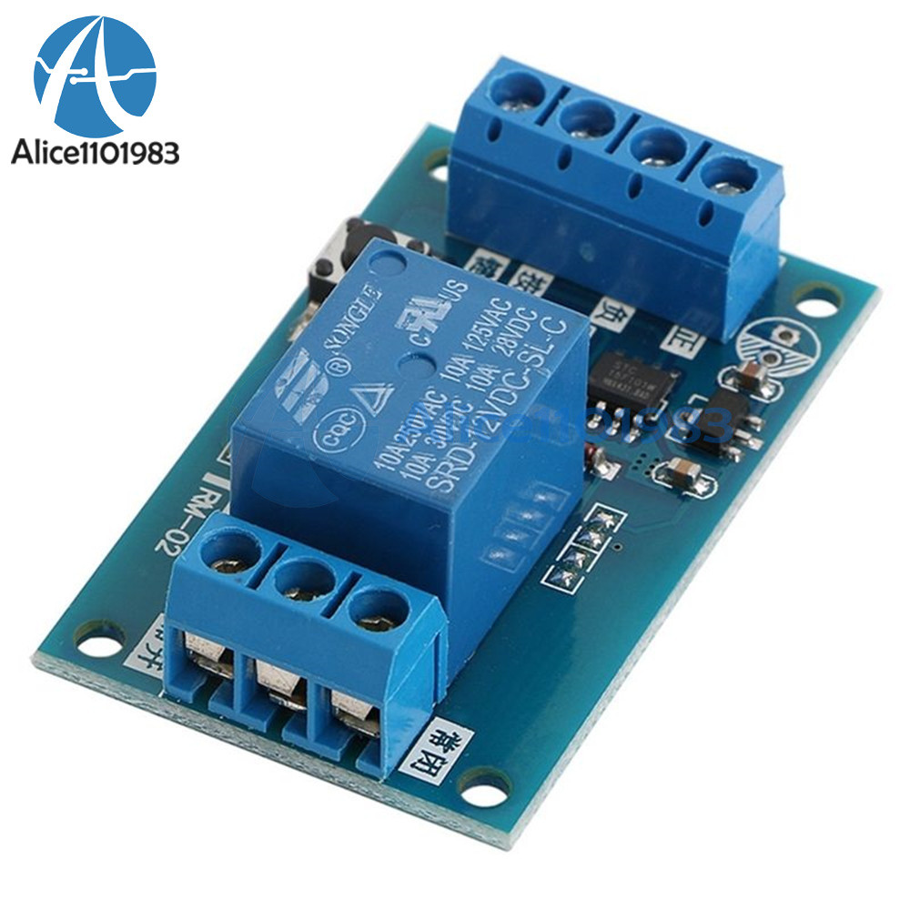 12V Bistable Bond Relay Car Stop Start Self-Locking Modification Switch Module