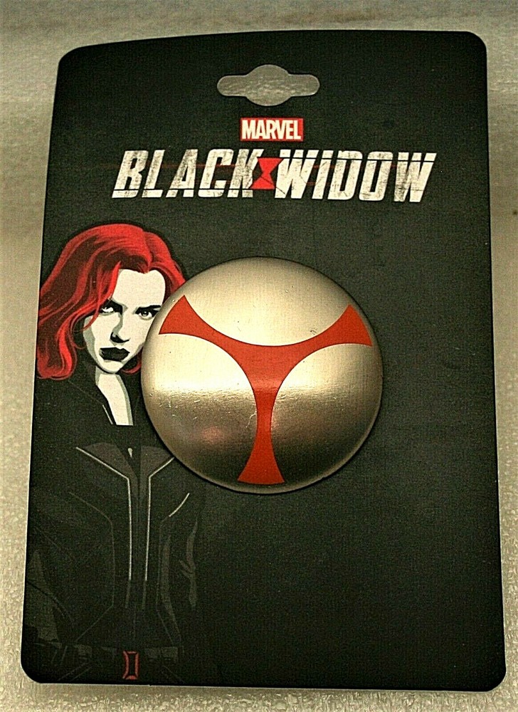 Marvel Comics Black Window Round Logo Lapel Pin New MOC