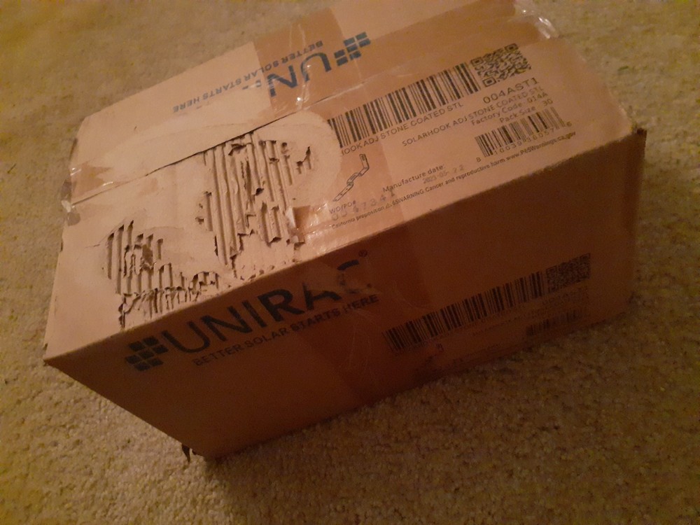 Unirac Solarhooks 004AST1 30 count box sealed