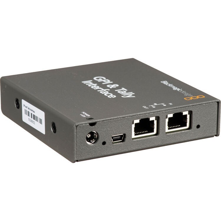 Blackmagic Design GPI and Talley Interface