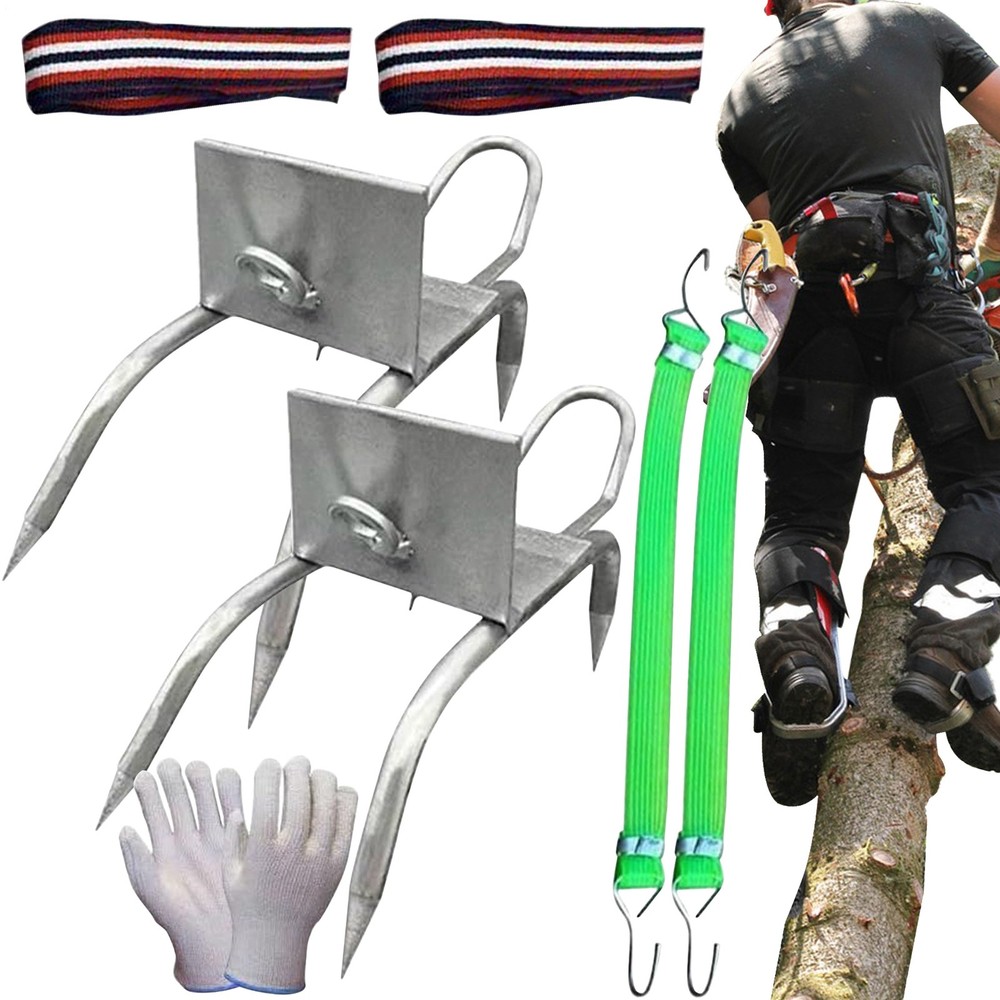 Tree Climbing Spikes For Tree Work Secure Fit Portable Gear Equipment