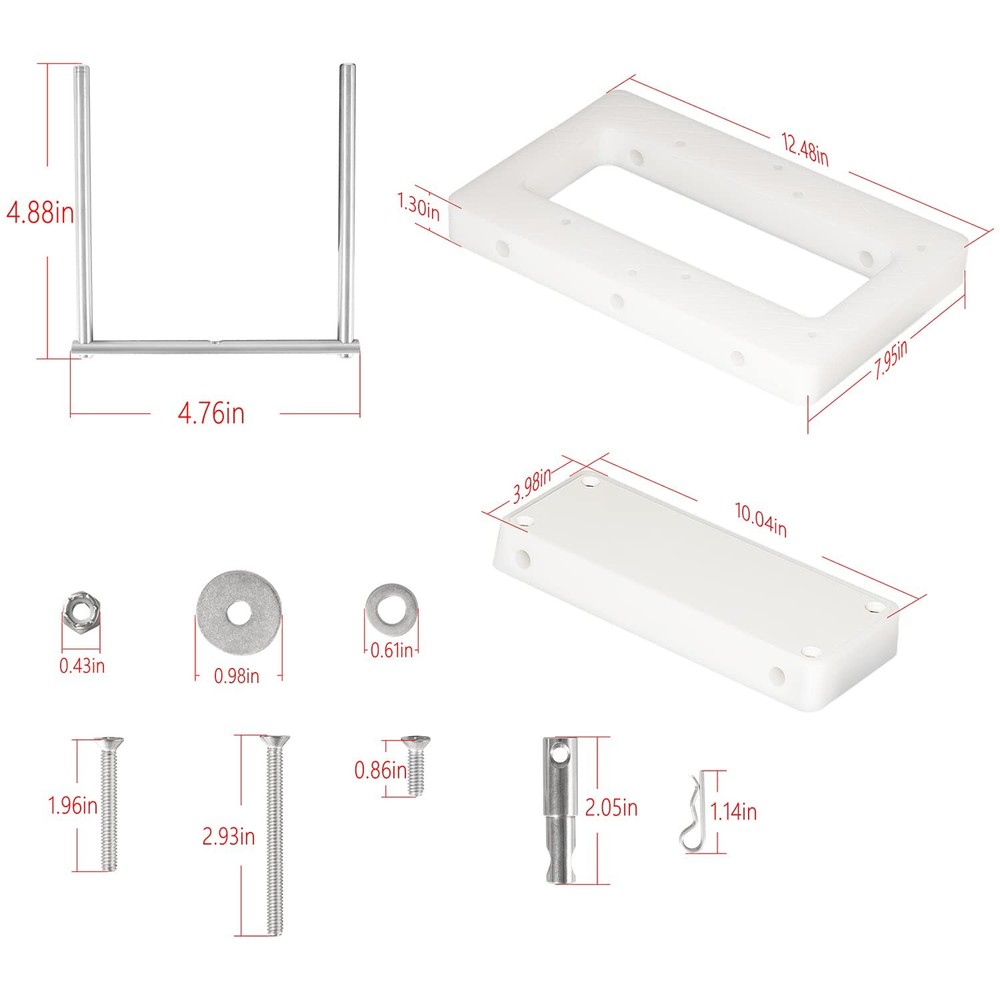 1854054 RTA-54 for Riptide Trolling Motor Composite Quick Release Bracket Mount