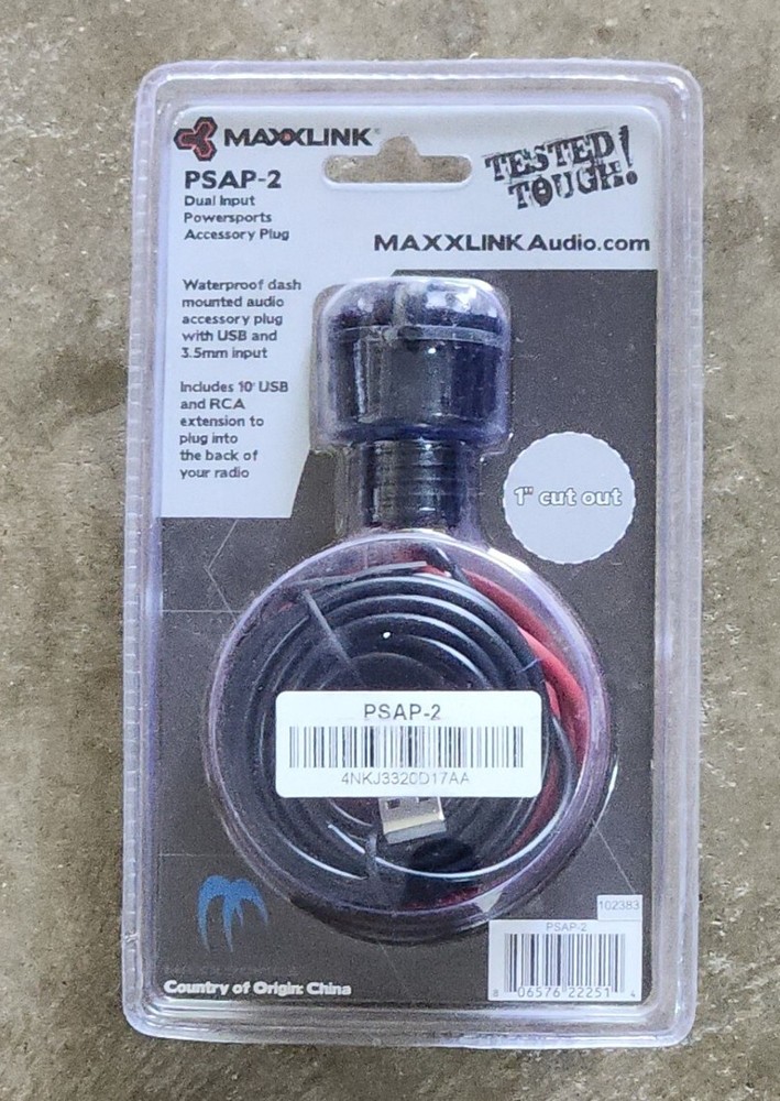 MB Quart - Dual-Input Accessory Plug - Black Maxxlink Psap-2