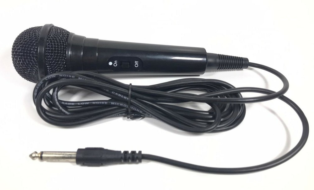 Vocal Dynamic Karaoke Microphone Black (High Grade, Low Noise, Microphone Cable)
