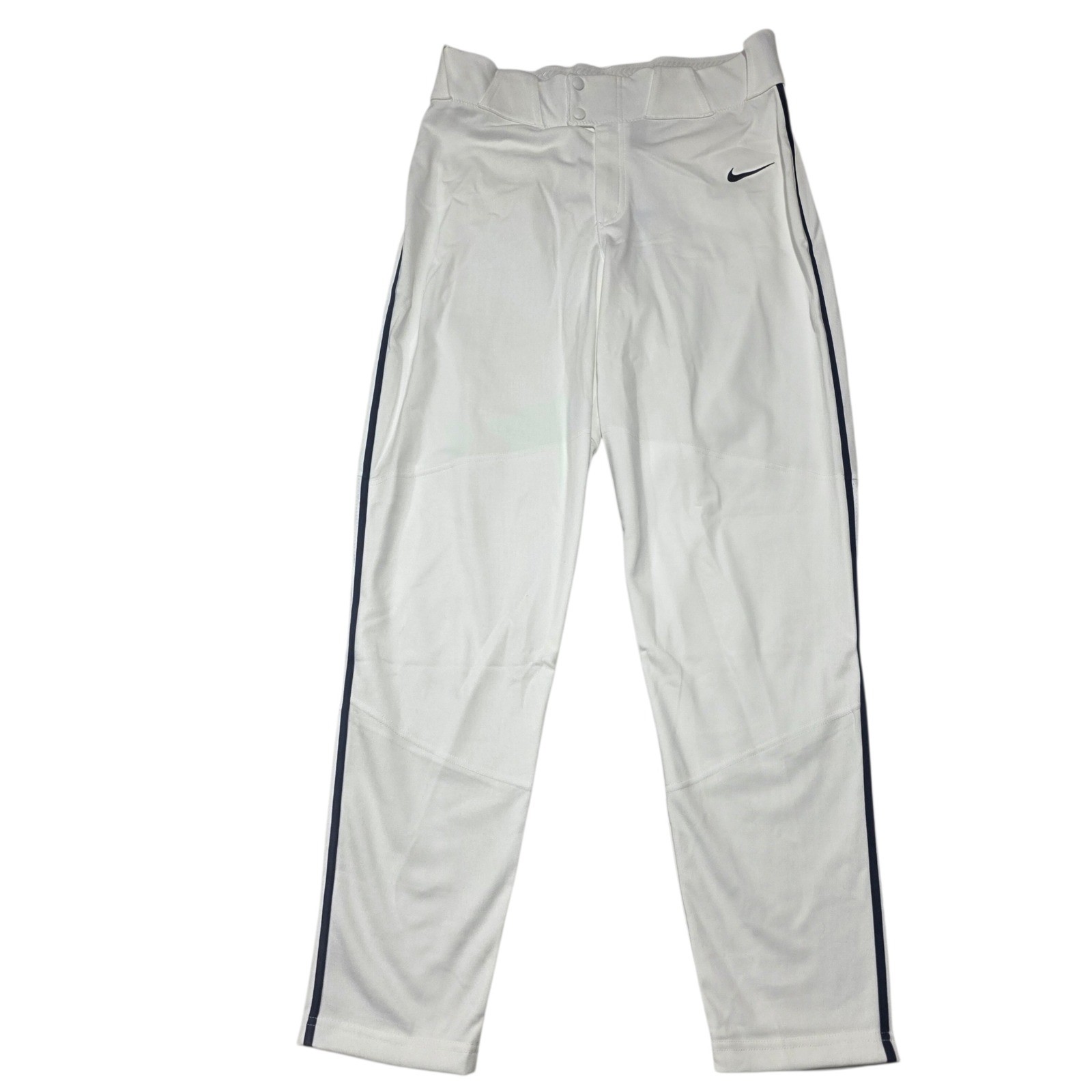 NEW Nike Baseball Pants Mens Medium White Blue Piping BQ5489-107 Athletic Sports