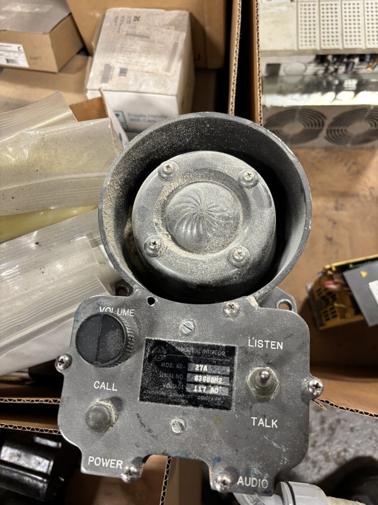 Atkinson Dynamics AD-27A Industrial Intercom Loudspeaker with Call Button  USED