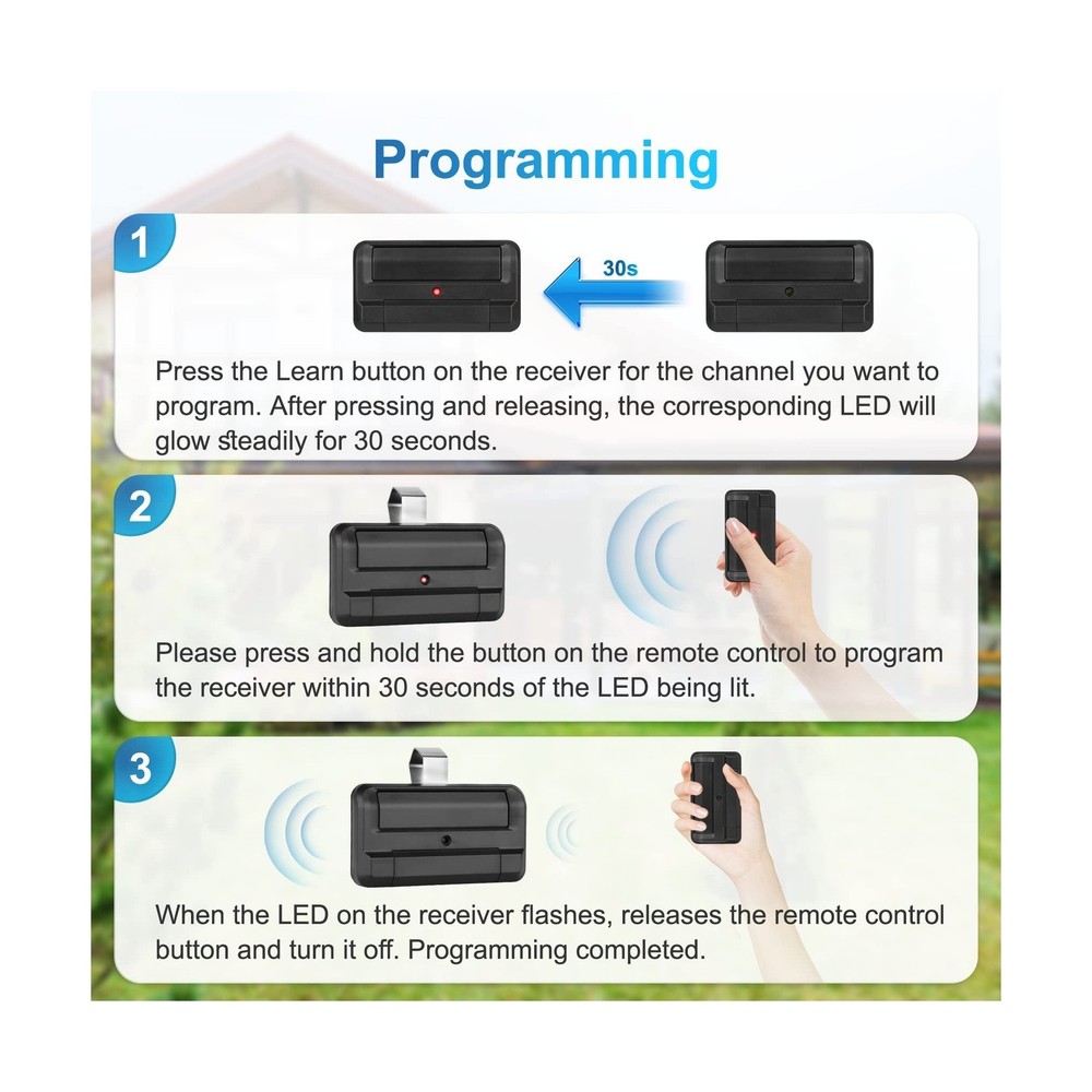 Upgrade 811LM Remote for liftmaster with Encrypted DIP Programming ... Fast Ship