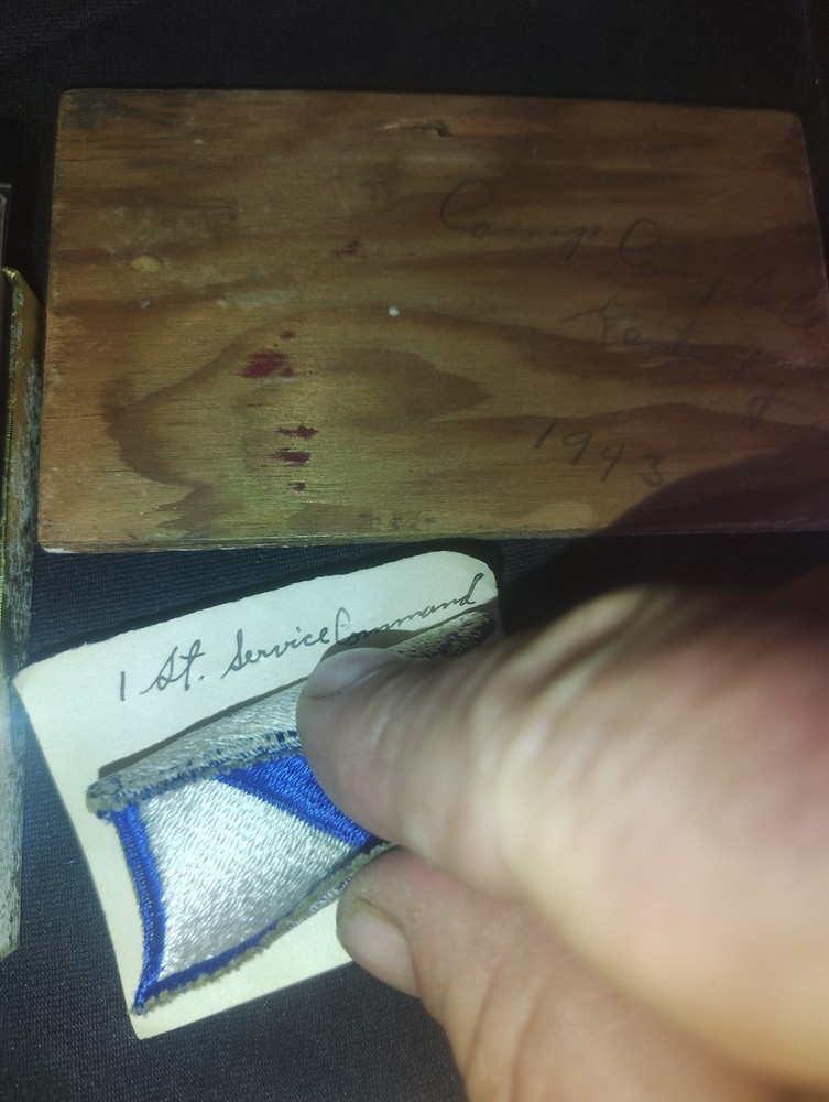 WW2 Ghost Army Group Invasion Barge Piece Dog Tags 604th Eng Camouflage Btn