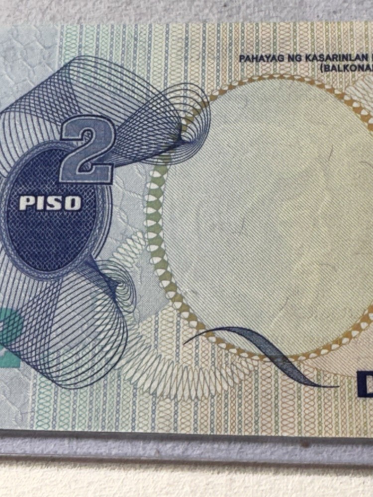 1973 Philippines 2 Piso Banknote