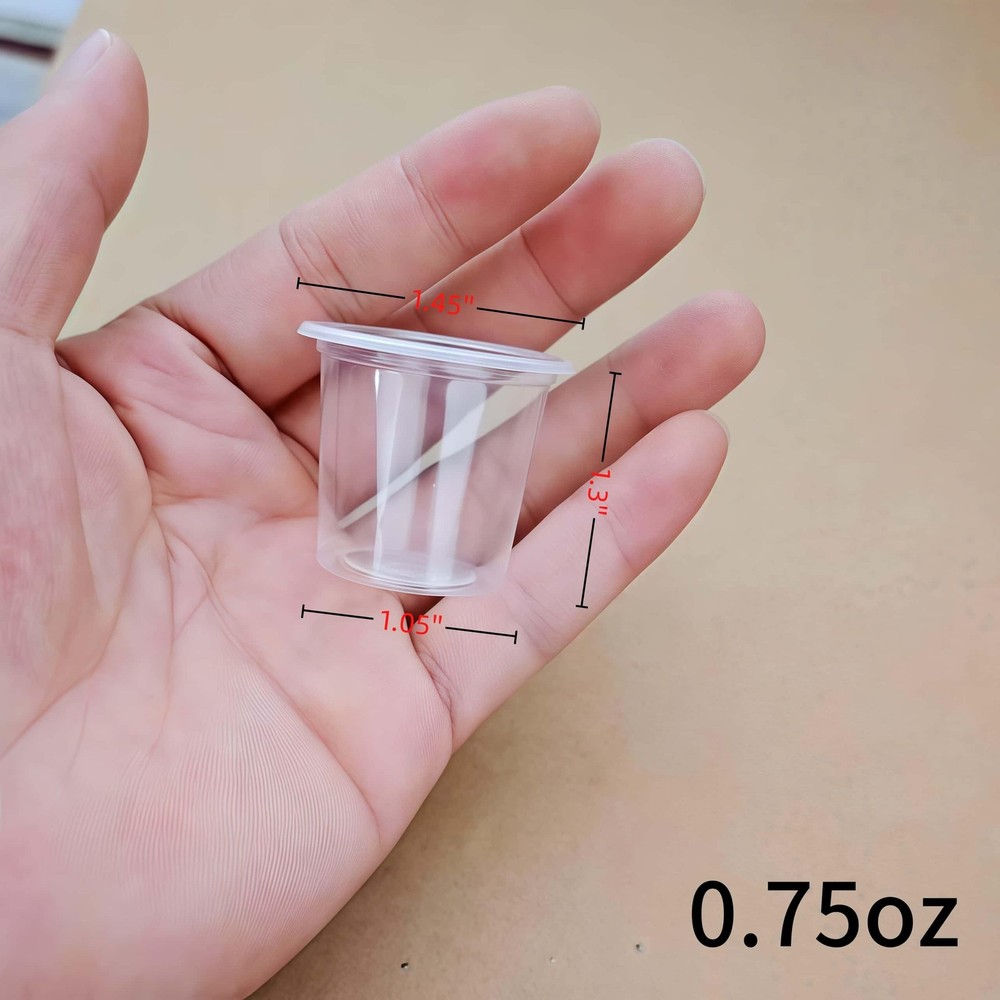 Bulk Mini Plastic Shot Glasses Disposable Small Cups，Clear Communion Cup for ...