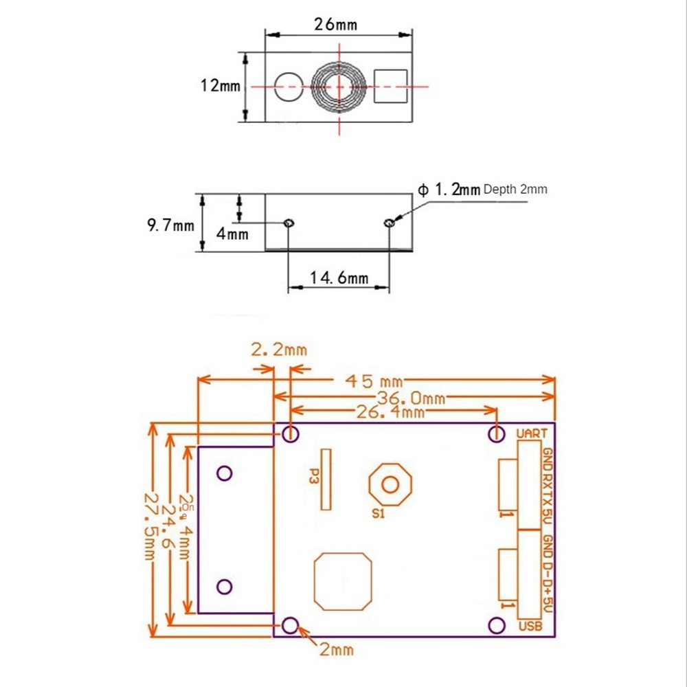 GM865 1D 2D Barcode Scanner USB TTL Bar Code Reader QR Code Module CMOS9774