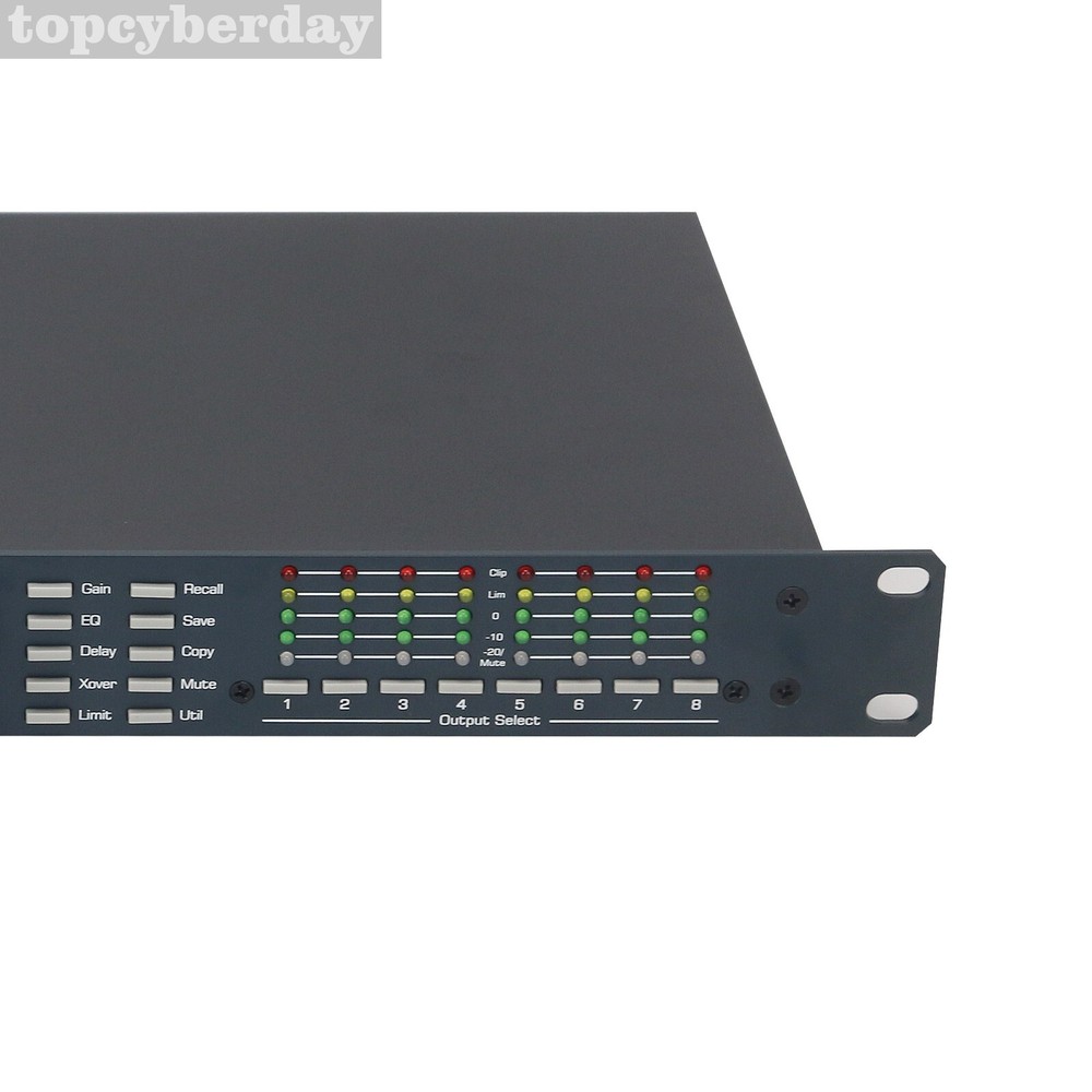 4.8SP DSP Digital Audio Processor Software 4 In 8 Out Professional Sound System
