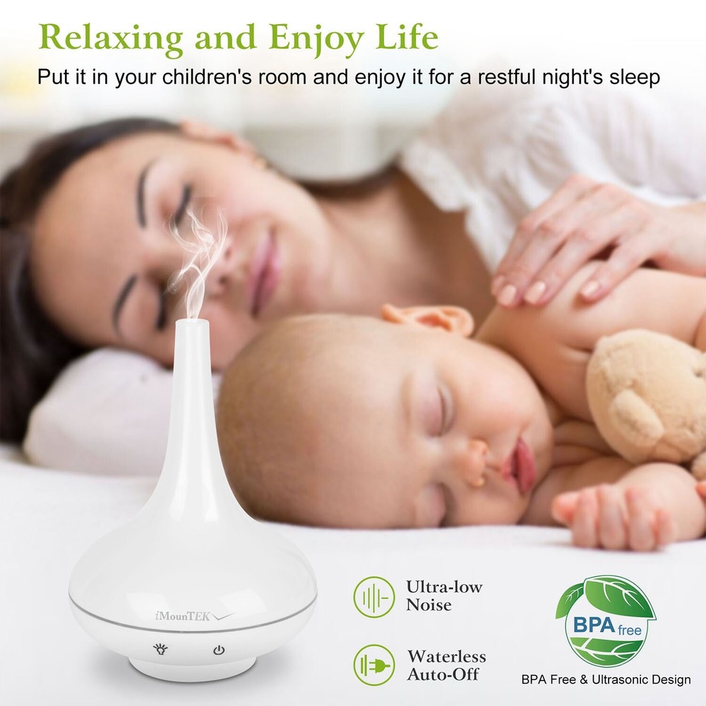 200ML Ultrasonic Home Aroma Humidifier Air Diffuser Purifier Lonizer Atomizer