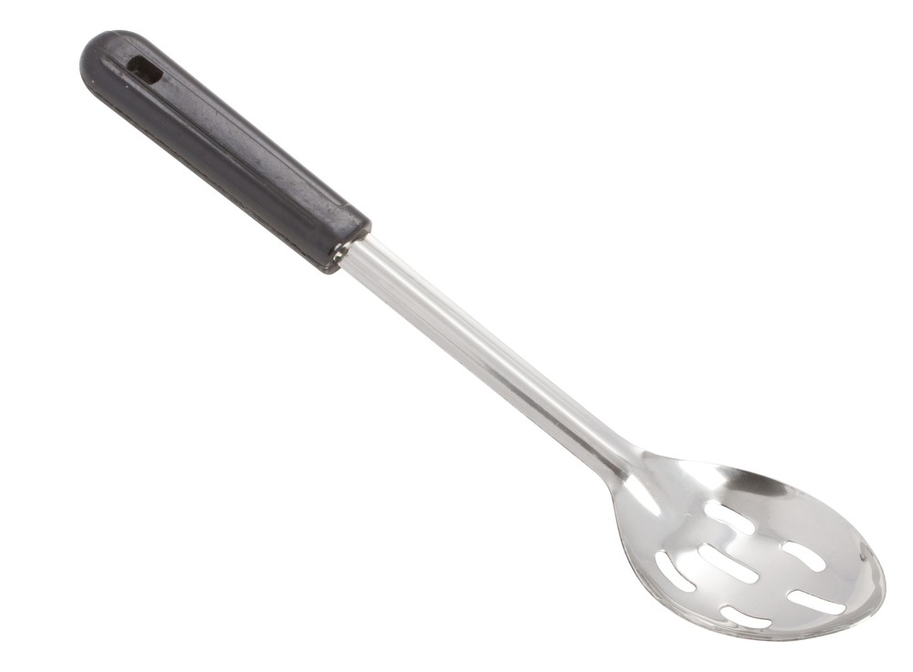 13" Slotted Basting Spoon, Bakelite Hdl, S/S (12 Each)