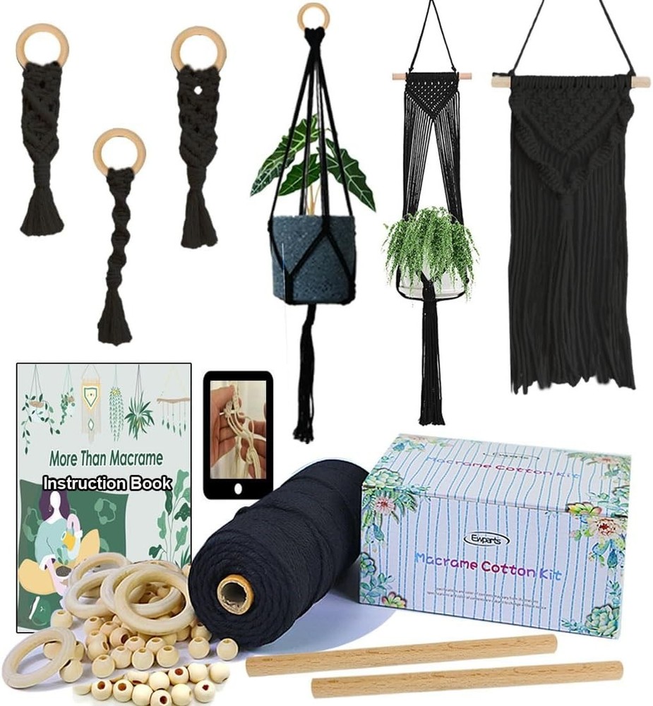 Art Deco Macrame Kit for Adult Crafters - Complete with Accessories & Tutorial