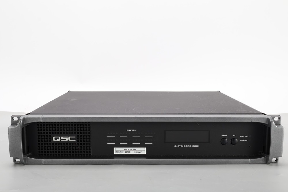 QSC Q-SYS Core 500i Integrated System Processor With Q-SYS CDN64 & Q-SYS CAES4