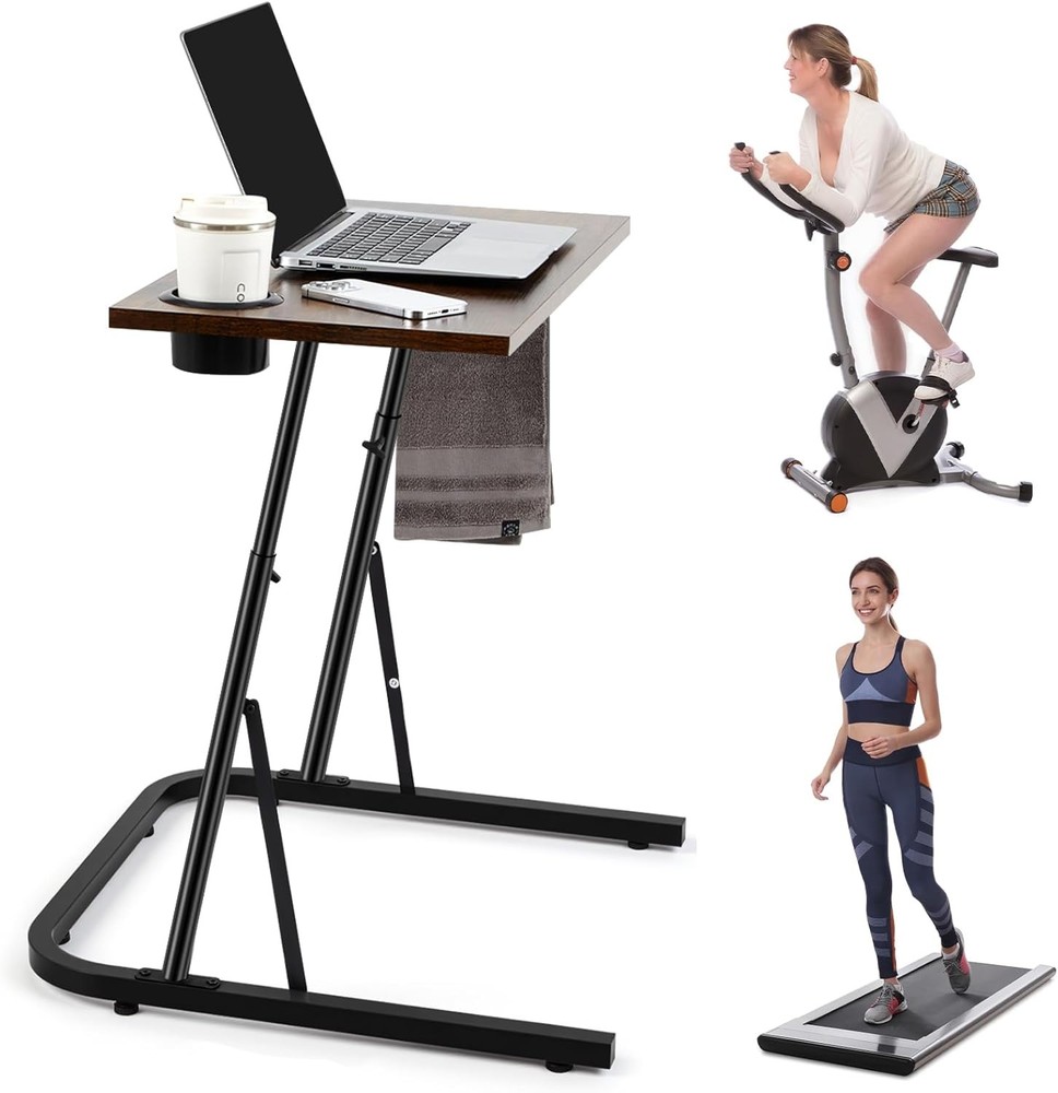 Treadmill Desk Adjustable Standing Workstation Walking Pad & Exercise Bike