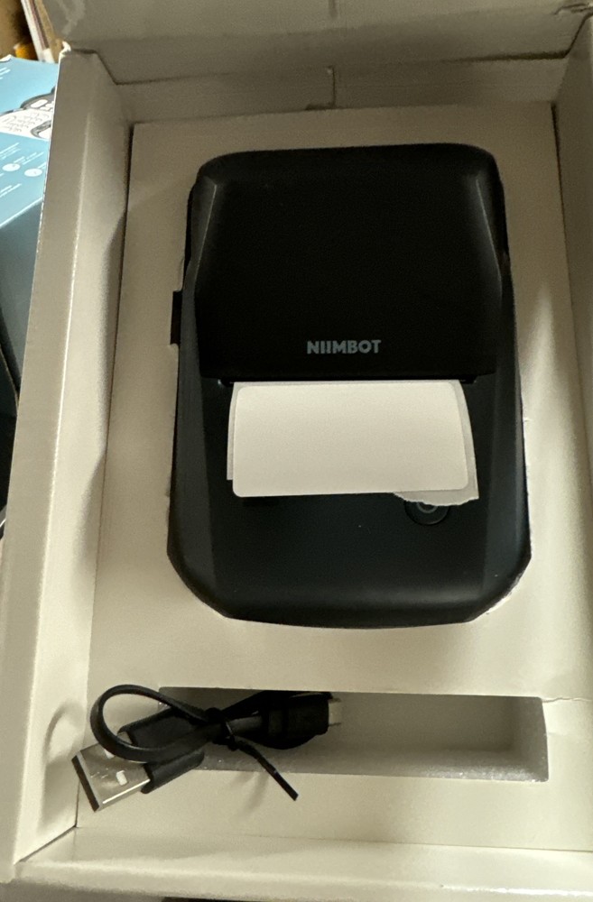 NIMBOT B1 Label Maker with Auto Identification,2 Inch Bluetooth Portable Label