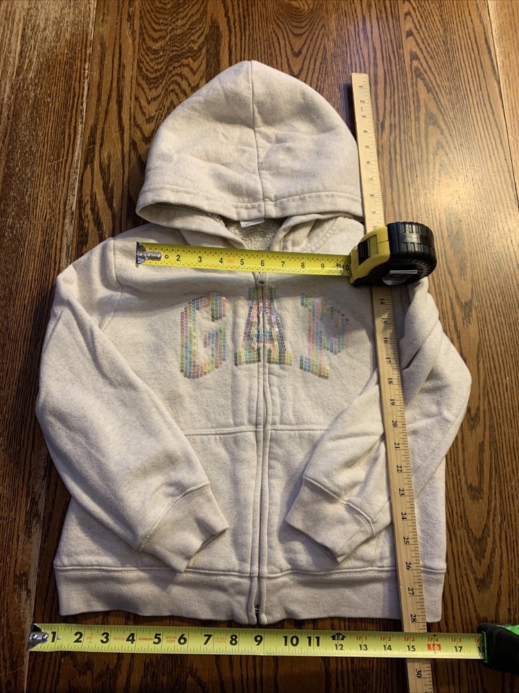 Gap White & Sequence Youth Zip Up Thick Jacket/Size:L(10)