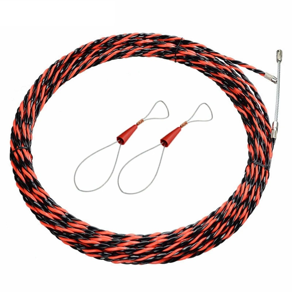 Fish Tape Wire Puller Through Wall Wire Threader OD 6mm Plus Fish Cable Faste...