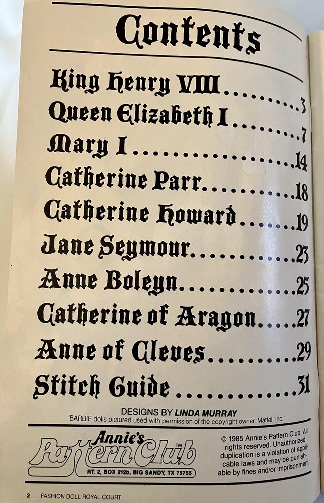 Historical Barbie Knitted Clothing Patterns.