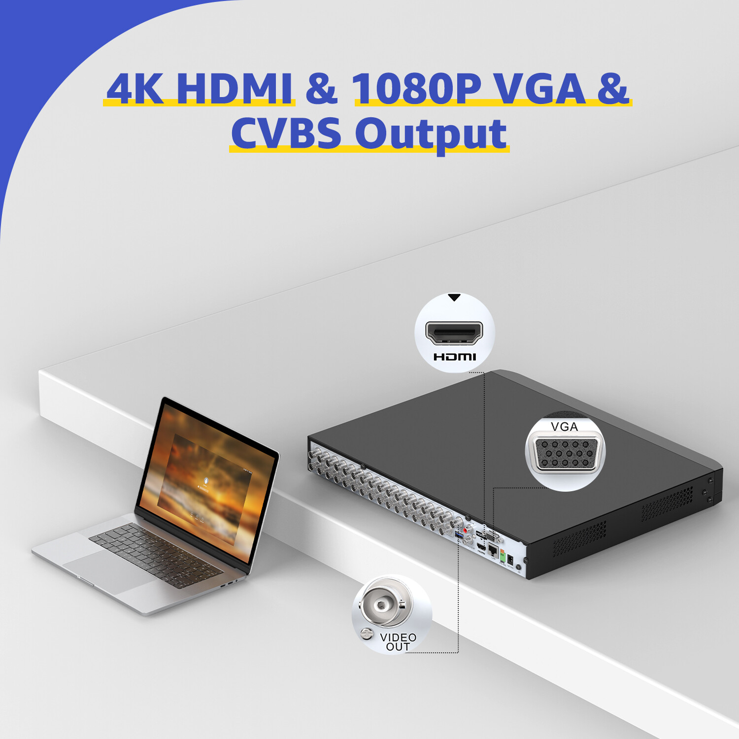 ANNKE 32CH DVR 5MP Video Recorder AI Motion Detection H.265+ for Security System