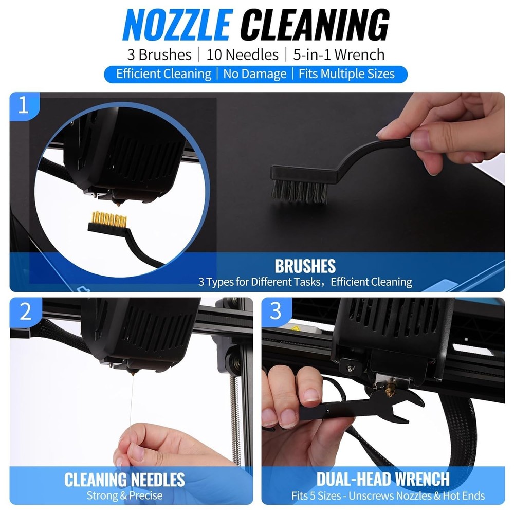 68Pcs 3D Printer Tools Kit with Storage Case, 3D Printer Accessories