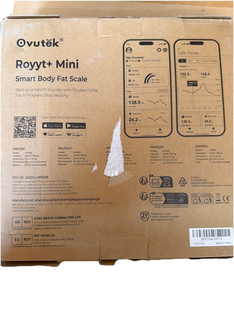 Royyt+ Mini Body Fat Scale
