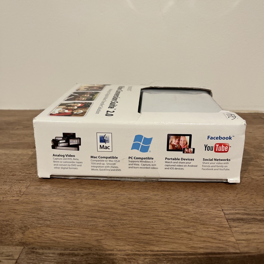 Open Box Vidbox Video Conversion Suite Analog to Digital Transfer Mac PC VCS2S