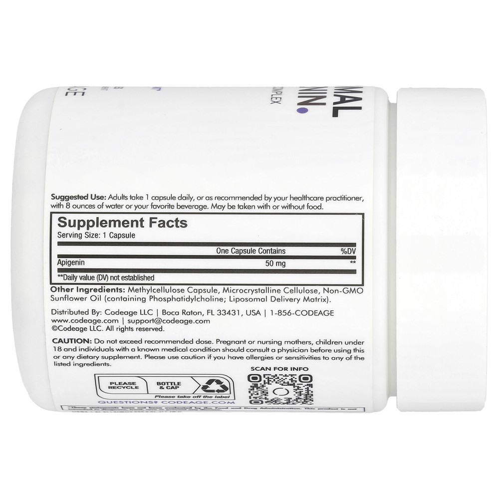 Liposomal Apigenin, Phospholipid Complex, 90 Capsules