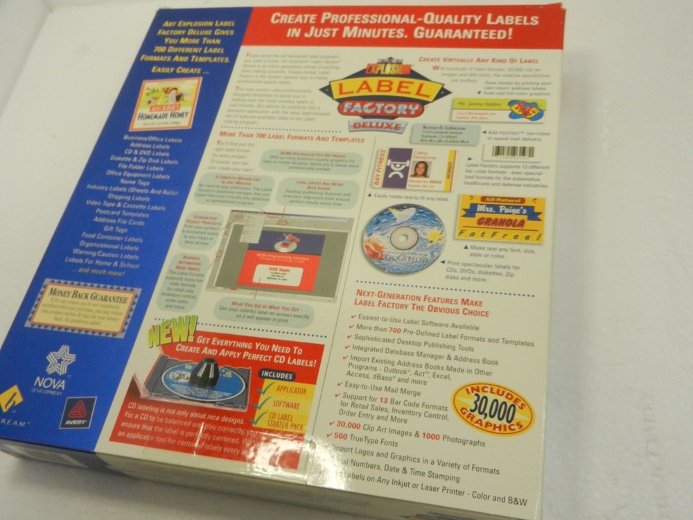 Art Explosion: Label Factory Deluxe w/ CD LABELING