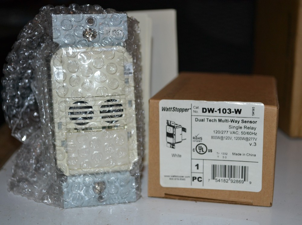 WattStopper DW-103-W Dual Tech Multi-Way Sensor