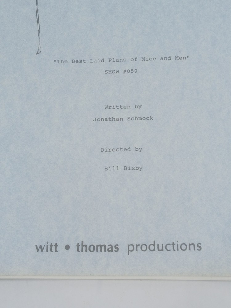 Blossom First Draft Script 1993 Bill Bixby Directed