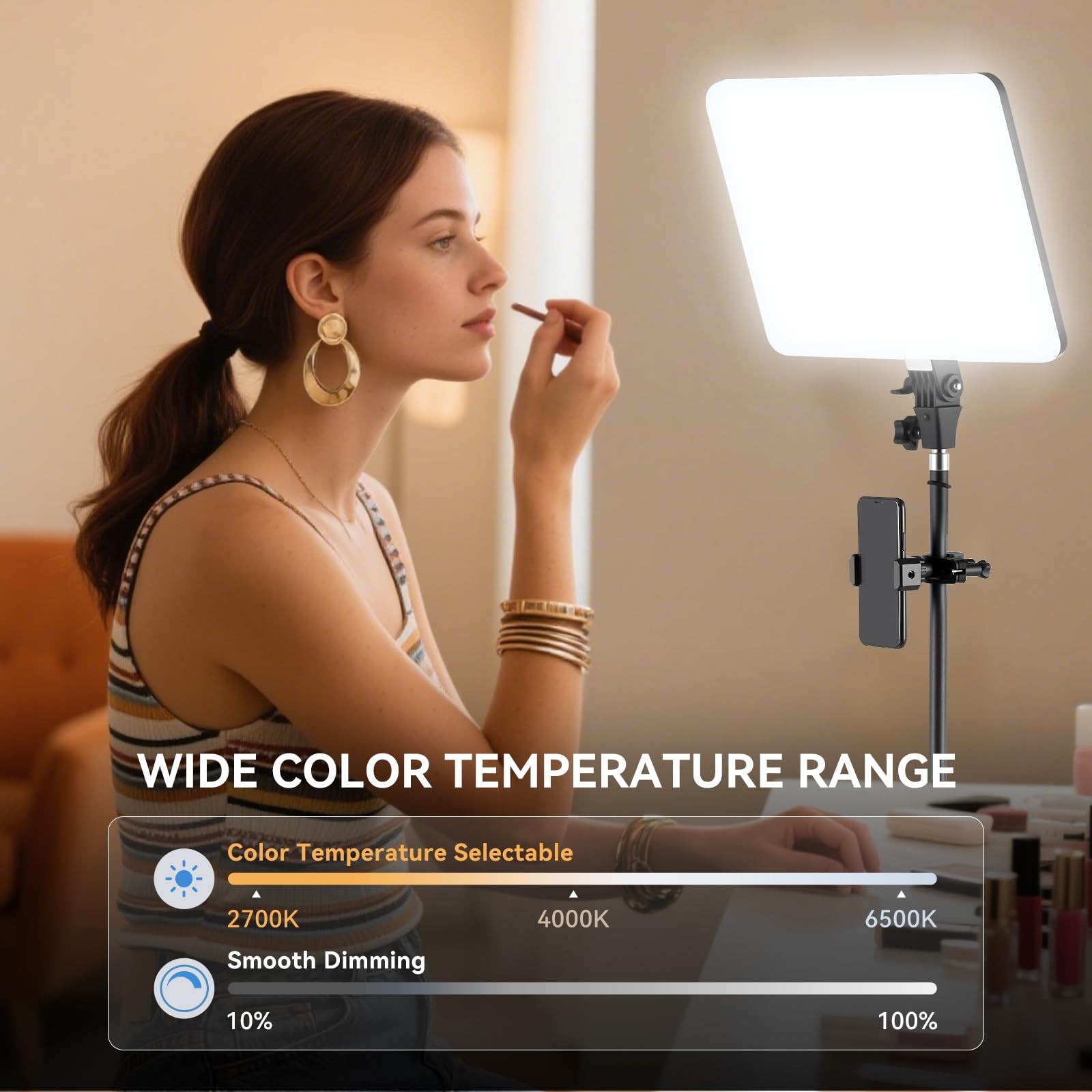 Studio Lights for Video Recording, 2-Pack Photography Lighting Kit with 75'' ...