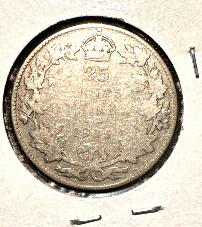 Canada 1935 quarter KM 24a