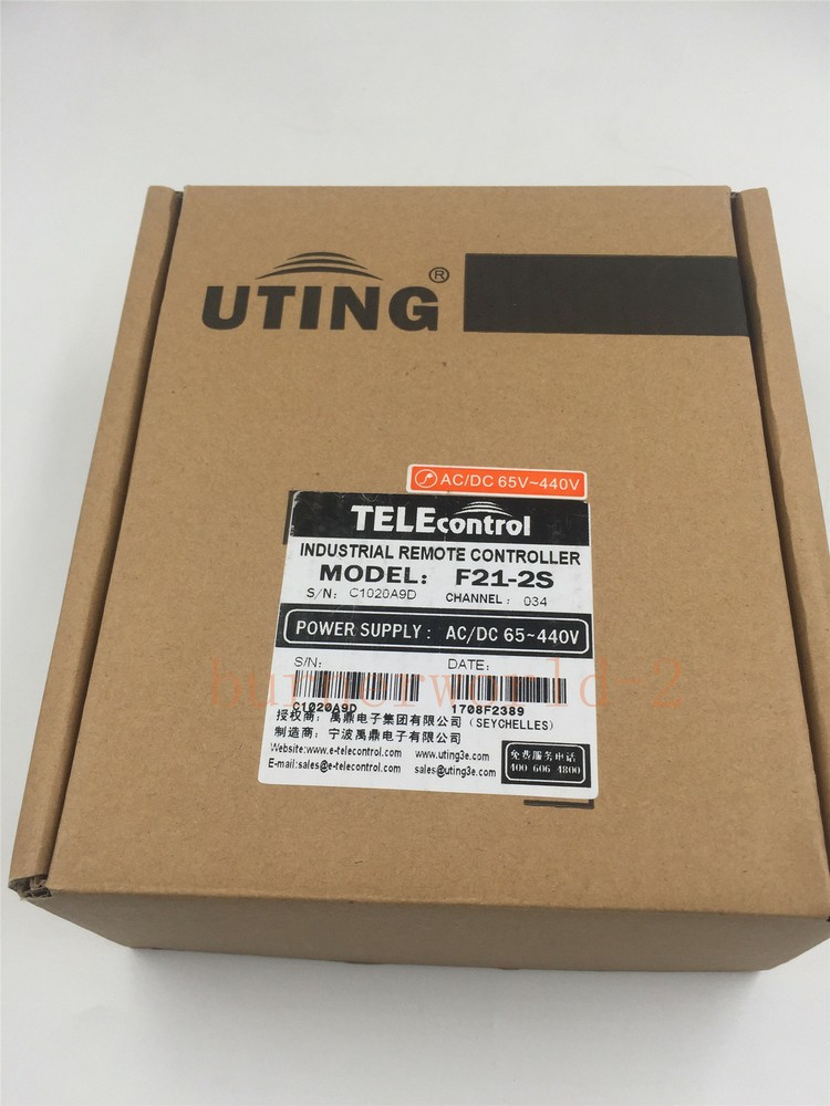 UTING F21-2S Wireless Industrial Remote Controller Electric Hoist Remote Control