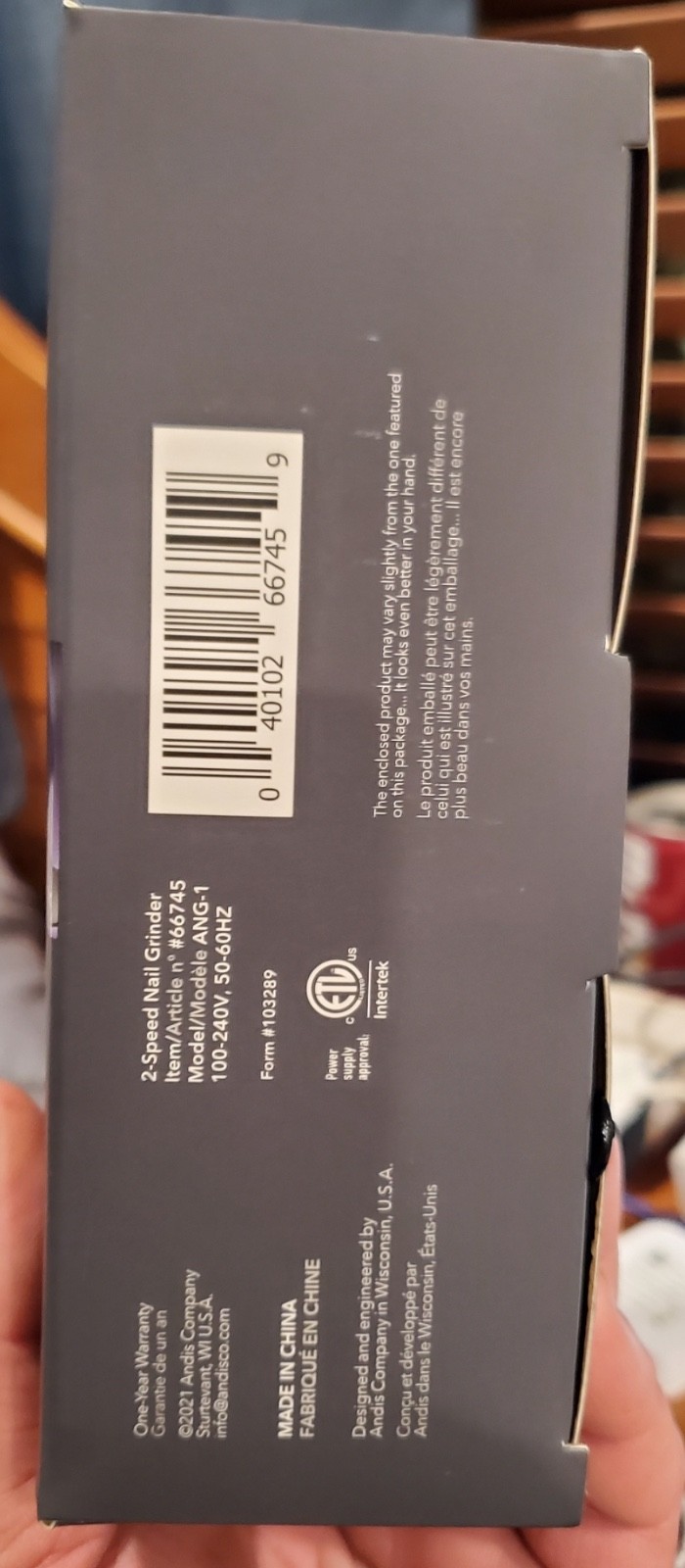 Andis Professional 2-Speed Pet Nail Grinder New Grooming Tool for Dogs Claw Care