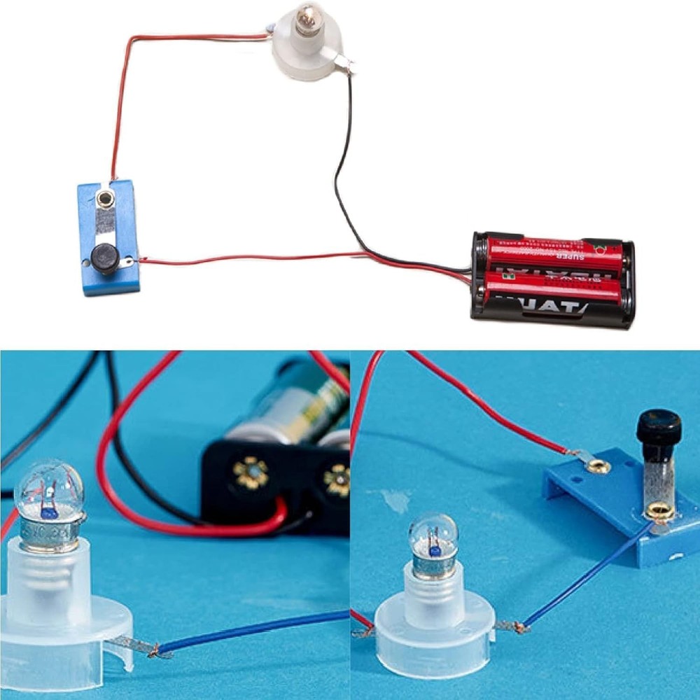 1 Pc Electrical Circuit Experiment Kit, Small Bulb Lights Up Kit Basic