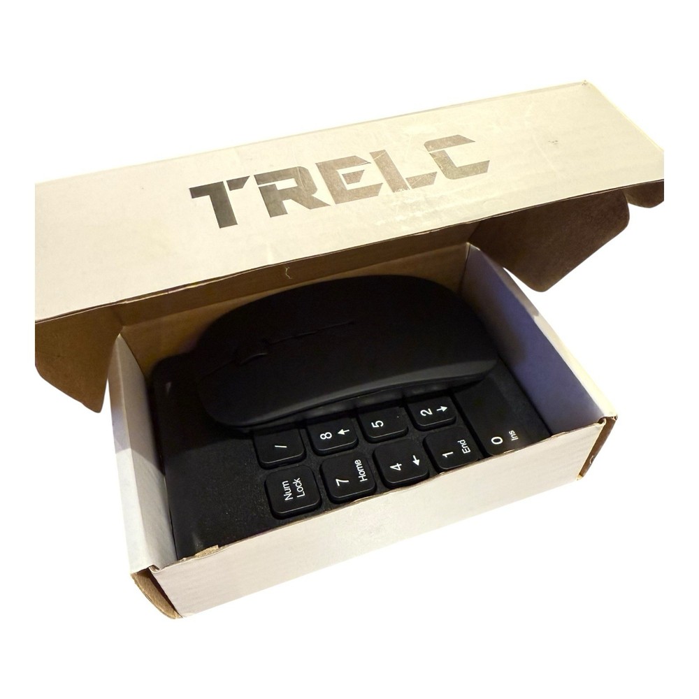 Wireless Numeric Keypad & Mouse Combo – 2.4GHz, USB, Black