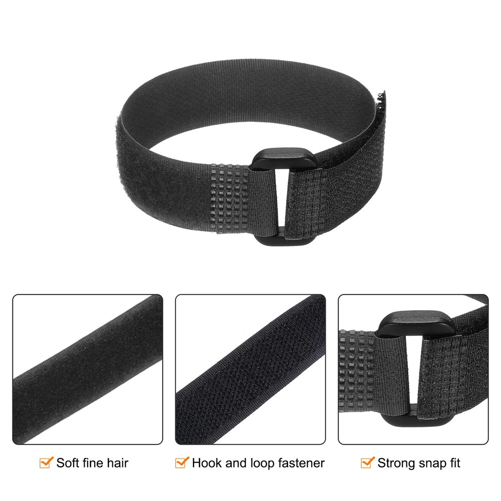 8Pcs Battery Tie Down Straps,0.8x10" Black Nylon Hold Down Hook Loop Strap